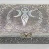 5″ x  7″ Goddess of Earth metal over wood box