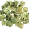 1 lb Prehnite w Epidote tumbled stones