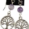 Amethyst Tree of Life earrings