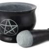 Black Pentagram mortar & Pestle set